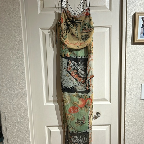 Urban Outfitters Wild Side Mesh Slip Dress - Picture 7 of 12